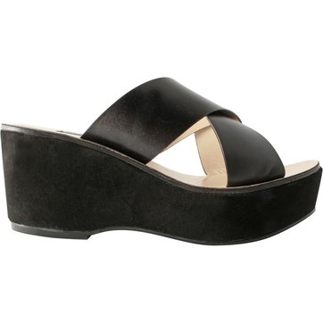 mule compensée noir