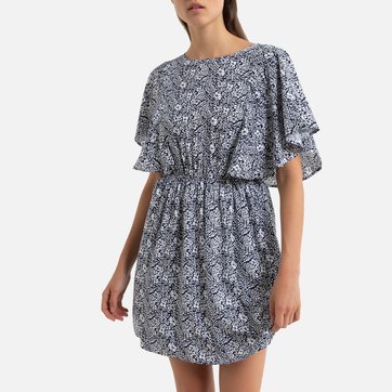 Kleid mit Blumenmuster und Elastikbund in der Taille MOLLY BRACKEN