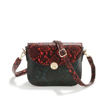 Bolso con solapa efecto pitón, tricolor LA REDOUTE COLLECTIONS