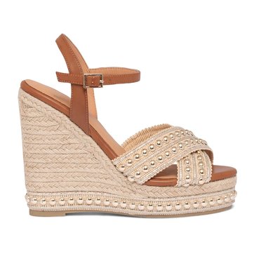 compensé beige femme