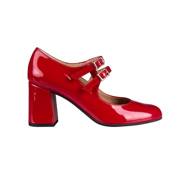 escarpin rouge bout rond