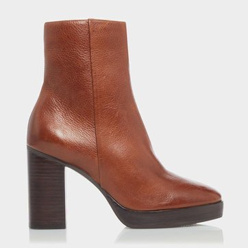 bottines compensées cuir