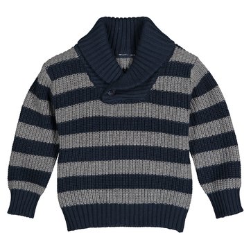 Gestreifter Pullover, Schalkragen, 1 Monat - 4 Jahre LA REDOUTE COLLECTIONS