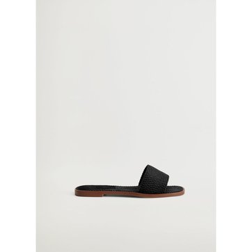 sandales cuir tressé
