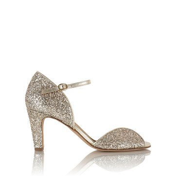 sandales talon paillettes