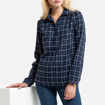 Blusa aos quadrados, fios metalizados Blusa aos quadrados, fios metalizados ANNE WEYBURN