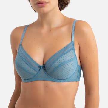 BH aus Plumetis-Tüll, grosszügig geschnittene Cups LA REDOUTE COLLECTIONS
