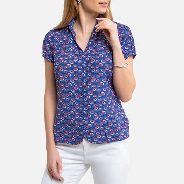 Bluse mit Blumenmuster und kurzen Ärmeln ANNE WEYBURN