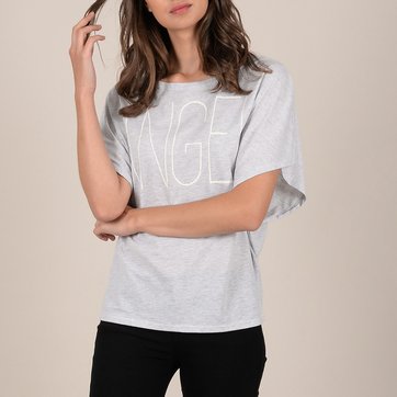 T-shirt de gola rednda, mangas curtas largas T-shirt de gola rednda, mangas curtas largas MOLLY BRACKEN