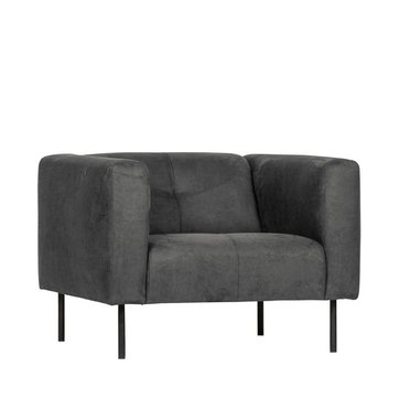 Fauteuil Simili Cuir Gris La Redoute