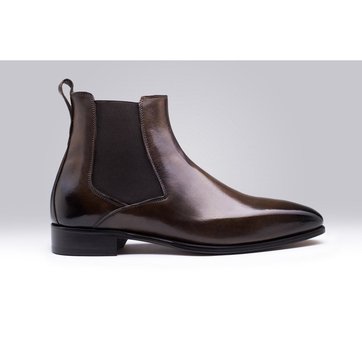 bottines marron homme