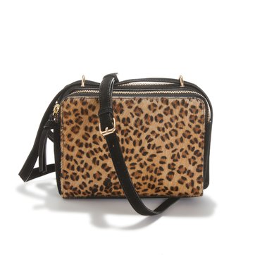 Bolso rígido de piel, efecto leopardo LA REDOUTE COLLECTIONS