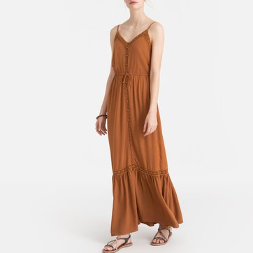 Vestido largo maxi, de tirantes finos LA REDOUTE COLLECTIONS