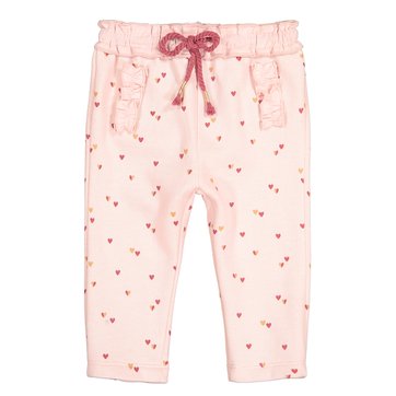 Jogpant de felpa con estampado de corazones 1 mes - 3 años LA REDOUTE COLLECTIONS