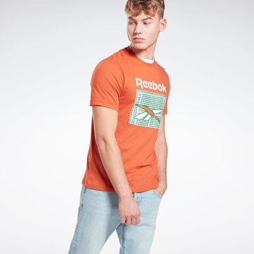 reebok classic t shirt femme orange