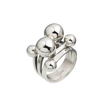 Bague multi anneaux entrelacée clearance