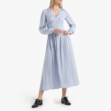 Vestido largo maxi de manga larga LA REDOUTE COLLECTIONS
