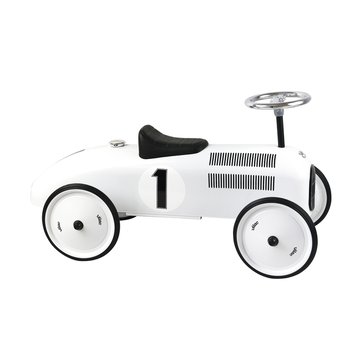Carrinho vintage em metal branco VILAC