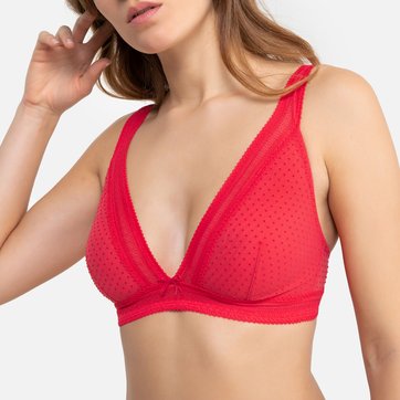 Soutien-gorge triangle sans armatures en tulle LA REDOUTE COLLECTIONS