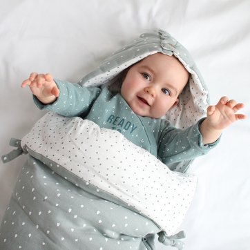Ninho estampado, com capuz LA REDOUTE COLLECTIONS