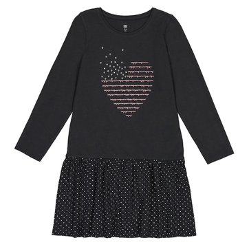 plain black cotton dress
