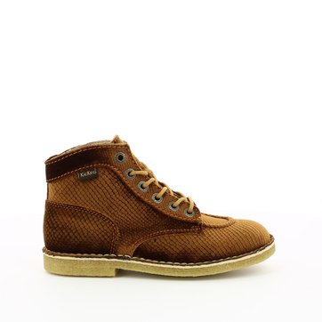 kickers bottine boboline cuir bleu femme kickers bottine boboline cuir bleu femme