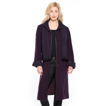Manteau laine violet | La Redoute Manteau femme violet mauve | La Redoute