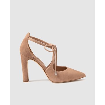 escarpins beige daim