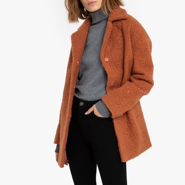Abrigo semilargo de efecto rizado LA REDOUTE COLLECTIONS