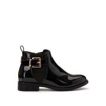 childrens patent ankle boots
