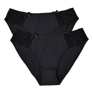 Cuecas em renda e microfibra, lote de 2 Cuecas em renda e microfibra, lote de 2 LA REDOUTE COLLECTIONS