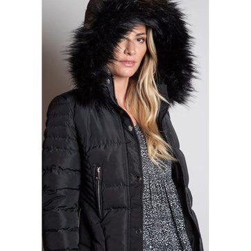 doudoune noir femme solde