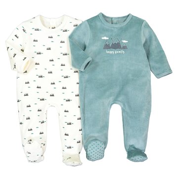 Baby Boy's Fleece Sleepsuits & Cotton Pyjamas | La Redoute