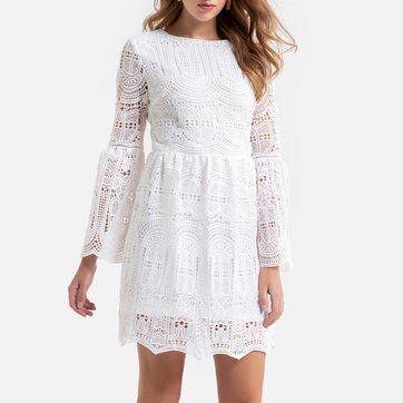 robe blanche dentelle manche 3 4 robe blanche dentelle manche 3 4