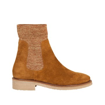 Boots chaussettes cuir Essie BENSIMON