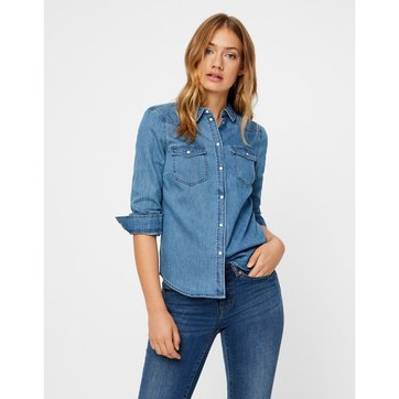 La redoute chemise en jean femme clearance