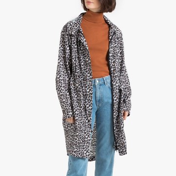 Cortaviento con capucha y estampado leopardo LA REDOUTE COLLECTIONS