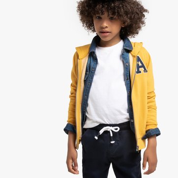 Sudadera con cremallera y capucha de felpa, 3-12 años LA REDOUTE COLLECTIONS