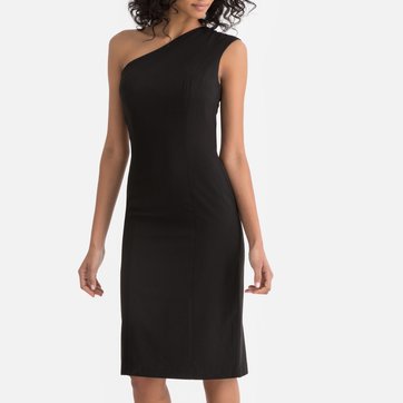Vestido asimétrico bodycon sin mangas, largo 3/4 LA REDOUTE COLLECTIONS