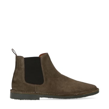 Bottines ANDRE En Daim Marron Taupe - Talons 10 Cm, Taille 39 - Occasion Très Bon état