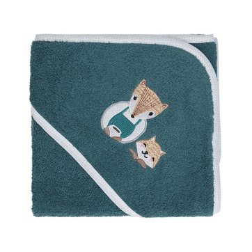 Cape de Bain Brod/ée 75x75cm 450gr//m/² CHAT KOOKY Sensei La Maison du Coton