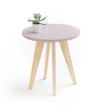 table de chevet ronde bois | la redoute