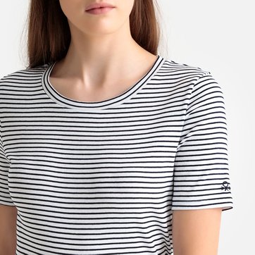 T-shirt à marinheiro, gola redonda BENETTON