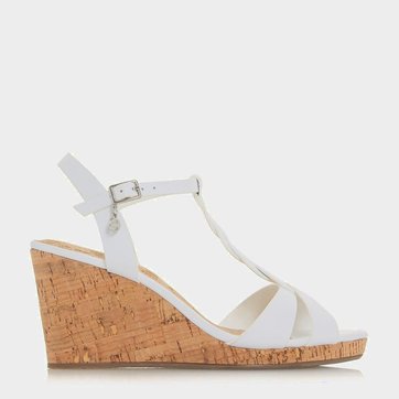 sandales homme blanches talon compensé