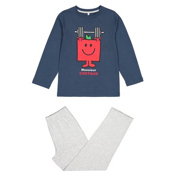 Pijama de mangas compridas, 3-10 anos MONSIEUR MADAME