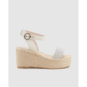 espadrille blanche compensée