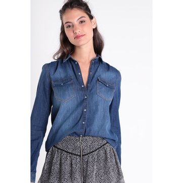 chemise jeans femme