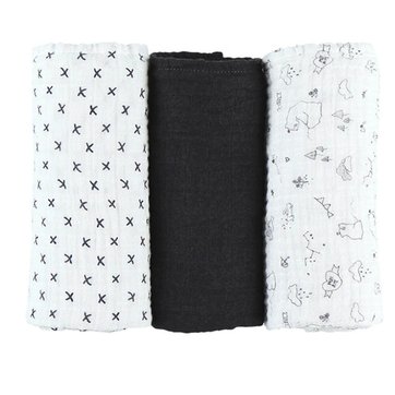 Couverture de Berceau en Coton Mousseline 2 Couches 100 X 70 cm Urban Kanga Douce Couverture de B/éb/é pour Filles et Gar/çons Rose