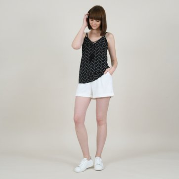 Bluse mit Schleife, V-Ausschnitt, doppelte Träger MOLLY BRACKEN