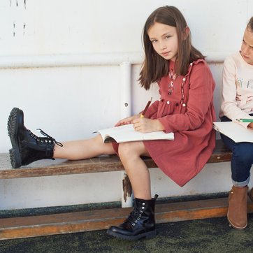 Vestido bordado con volantes, 3-12 años LA REDOUTE COLLECTIONS